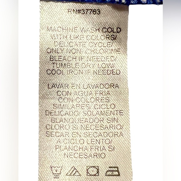 Laundry by Shelli Segal Tile Print Dress Size 4Navy White Geometric Navy Modest - Picture 11 of 11